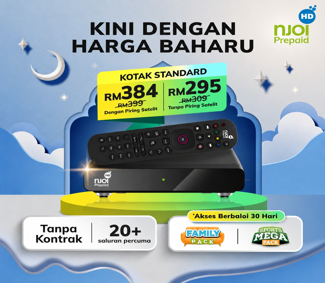Njoi Malaysia | Satellite TV Free 20+ Channels